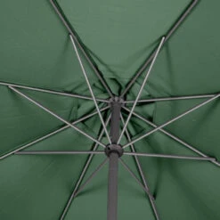 Parasol Mat Central Rond 3m Loompa Olive Hespéride -ATMOS Boutique parasol mat central rond 3m loompa olive hesperide 1 4