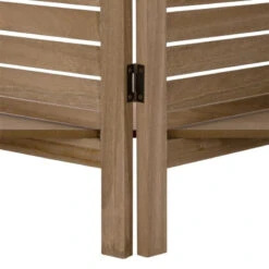 Paravent Bois 3 étagères Bois Atmosphera -ATMOS Boutique paravent bois 3 etageres bois atmosphera 2