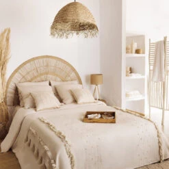 Paravent En Bois Zahir Naturel Clair Atmosphera -ATMOS Boutique paravent en bois zahir naturel clair atmosphera 2