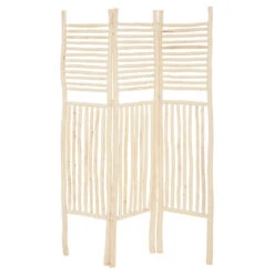 Paravent En Bois Zahir Naturel Clair Atmosphera