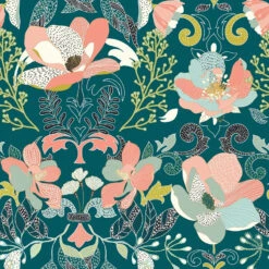 Parure De Lit Amelia Bleu Canard Et Motifs 240x220 Atmosphera 6 Parure De Lit Amelia Bleu Canard Et Motifs 240x220 Atmosphera -ATMOS Boutique parure de lit amelia bleu canard et motifs 240x220 atmosphera 2