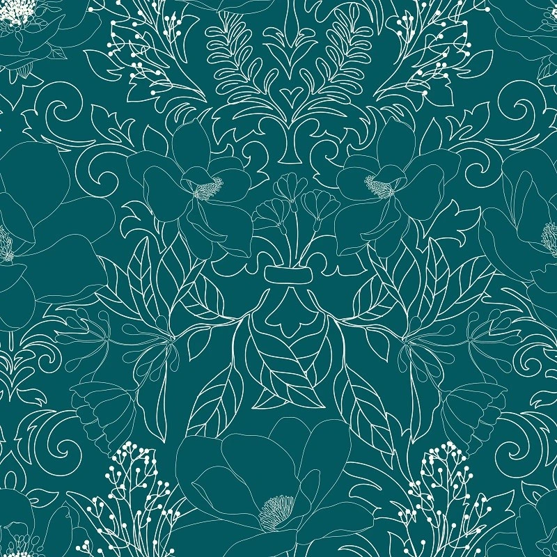 Parure De Lit Amelia Bleu Canard Et Motifs 240x220 Atmosphera 4 Parure De Lit Amelia Bleu Canard Et Motifs 240x220 Atmosphera – Image 4