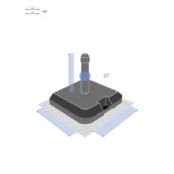 Pied De Parasol à Roulettes Opaneo 39kg Hespéride -ATMOS Boutique pied de parasol a roulettes opaneo 39kg hesperide 4