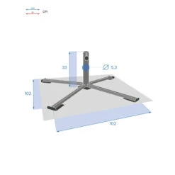 Pied De Parasol Pliant Grand Modèle Anthracite Hespéride 9 Pied De Parasol Pliant Grand Modèle Anthracite Hespéride -ATMOS Boutique pied de parasol pliant grand modele anthracite hesperide 4