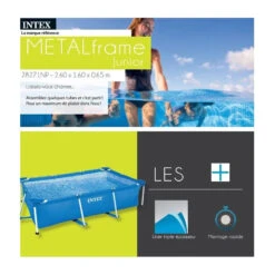 Piscine Tubulaire Rectangle 2,60 X 1,60 X 0,65 M Intex -ATMOS Boutique piscine tubulaire rectangle 260 x 160 x 065 m intex 2