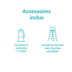 Piscine Tubulaire Ronde Prism Intex 3,66 X 0,99 M Avec Accessoires Intex -ATMOS Boutique piscine tubulaire ronde prism intex 366 x 099 m avec accessoires intex 2