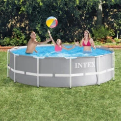 Piscine Tubulaire Ronde Prism Intex 3,66 X 1,22 M Avec Accessoires Intex