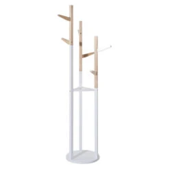 ATMOSPHERA Porte Manteaux En Bois Pour Enfant Naturel Blanc