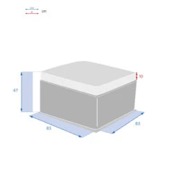 Pouf Extérieur Savinia Coloris Tahini Hespéride -ATMOS Boutique pouf exterieur savinia coloris tahini hesperide 3