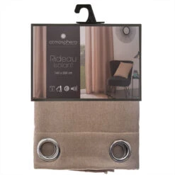 Rideau Isolant Tim Taupe 140x260 Atmosphera -ATMOS Boutique rideau isolt tim taupe 140x260 atmosphera 2