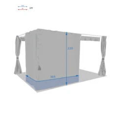 Rideaux Ardoises Pour Tonnelle Rectangulaire Palmeira Hespéride -ATMOS Boutique rideaux ardoises pour tonnelle rectangulaire palmeira hesperide 3