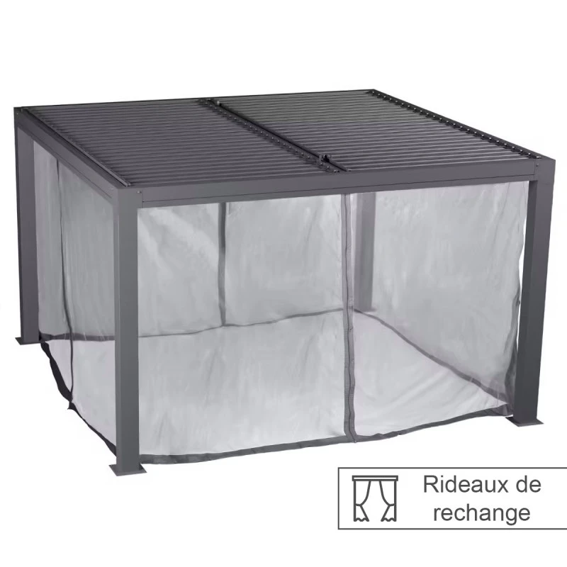 Rideaux Moustiquaires Pour Tonnelle Majaé 3,6x3,6 M Hespéride 1 Rideaux Moustiquaires Pour Tonnelle Majaé 3,6x3,6 M Hespéride