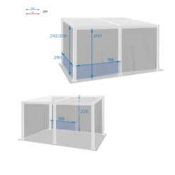 Rideaux Opaques Pour Tonnelle 4x3 M Avila Hespéride -ATMOS Boutique rideaux opaques pour tonnelle 4x3 m avila hesperide 2