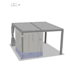 Rideaux Pour Tonnelle Majaé 3,6x3,6 M Hespéride 5 Rideaux Pour Tonnelle Majaé 3,6x3,6 M Hespéride -ATMOS Boutique rideaux pour tonnelle majae 36x36 m hesperide 1 2