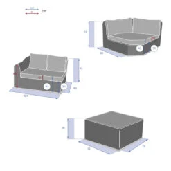 Salon Angle Moorea 5 Places Savana Hespéride 19 Salon Angle Moorea 5 Places Savana Hespéride -ATMOS Boutique salon angle moorea 5 places savana hesperide 9