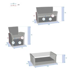 Salon Bora-bora Terre Ombre 4 Places Hespéride 11 Salon Bora-bora Terre Ombre 4 Places Hespéride -ATMOS Boutique salon bora bora terre ombre 4 places hesperide 3