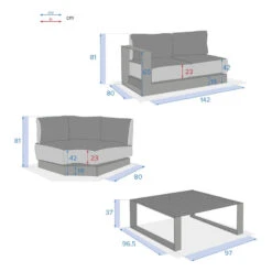 Salon D'angle 5 Places Allure Anthracite / Graphite Hespéride 10 Salon D'angle 5 Places Allure Anthracite / Graphite Hespéride -ATMOS Boutique salon d angle 5 places allure anthracite graphite hesperide 3