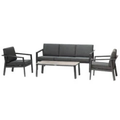 Salon De Jardin 5 Places Pavane Graphite Hespéride -ATMOS Boutique salon de jardin 5 places pavane graphite hesperide 1 1