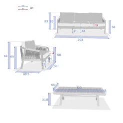 Salon De Jardin En Bois 5p Papouasie Hespéride -ATMOS Boutique salon de jardin en bois 5p papouasie hesperide 3
