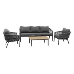 Salon De Jardin Oriengo 5 Places Anthracite/graphite Hespéride -ATMOS Boutique salon jardin oriengo 5 places anthracite graphite hesperide 1