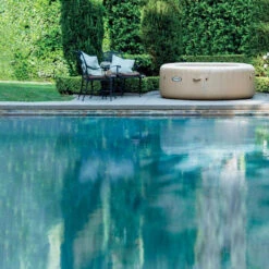 Spa Gonflable Sahara Rond 6 Places Intex -ATMOS Boutique spa gonflable intex rond beige 6 places 3