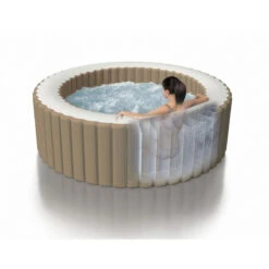Spa Gonflable Sahara Rond 6 Places Intex -ATMOS Boutique spa gonflable intex rond beige 6 places 6