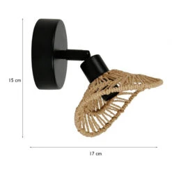 Spot Ozana En Métal Et Corde Ostaria -ATMOS Boutique spot ozana en metal et corde ostaria 4