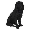 Statue De Lion Résine Noire H52 Atmosphera