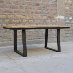 Table à Manger Bois Et Pieds Métal En U -ATMOS Boutique table a manger bois et pieds metal en u 2