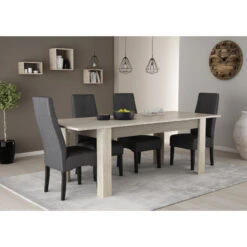Demeyere Table Avec Rallonge 170/230x90cm Cannes -ATMOS Boutique table avec rallonge 170 230x90cm cannes chene champagne beton clair 5
