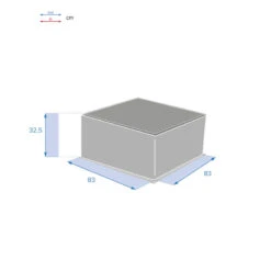 Table Basse Extérieure Carrée Savinia Coloris Tahini Hespéride -ATMOS Boutique table basse exterieure carree savinia coloris tahini hesperide 3