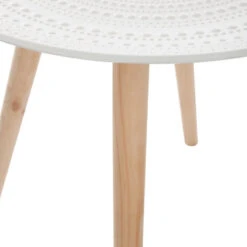 Table Basse Ronde Mileo Blanc Atmosphera -ATMOS Boutique table basse ronde mileo blanc atmosphera 3