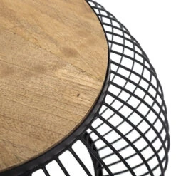 Table Basse X2 Métal Et Bois De Manguier Esther Atmosphera -ATMOS Boutique table basse x2 en metal et bois de manguier atmosphera 2