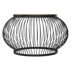 Table Basse X2 Métal Et Bois De Manguier Esther Atmosphera -ATMOS Boutique table basse x2 en metal et bois de manguier atmosphera 5