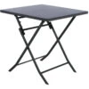 Table Carrée Pliante Greensboro 2p Graphite Hespéride