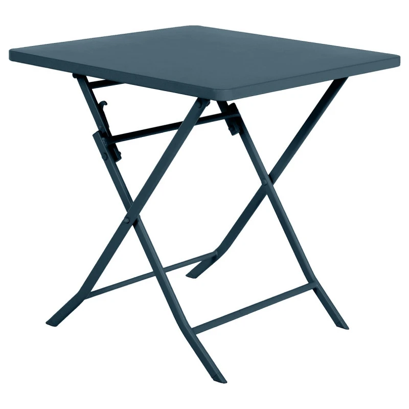 Table Carrée Pliante Greensboro 2p Bleu Pétrole Hespéride 2 Table Carrée Pliante Greensboro 2p Bleu Pétrole Hespéride – Image 2