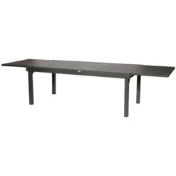 Table Rectangulaire Extensible Piazza 12 P. Graphite Hespéride -ATMOS Boutique table rectangulaire extensible piazza 12 personnes graphite hesperide 4