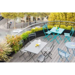 Table Rectangulaire Pliante Greensboro 4p Graphite Hespéride 9 Table Rectangulaire Pliante Greensboro 4p Graphite Hespéride -ATMOS Boutique table rectangulaire greensboro 110x70cm graphite hesperide 3