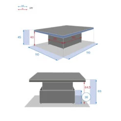 Table Relevable Moorea Savana Hespéride -ATMOS Boutique table relevable moorea savana hesperide 1 3