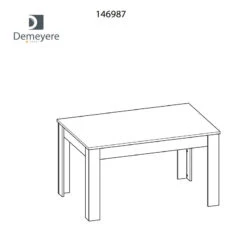 Demeyere Table De Salle Manger 140 Cm Bruce -ATMOS Boutique table salle manger bruce 3