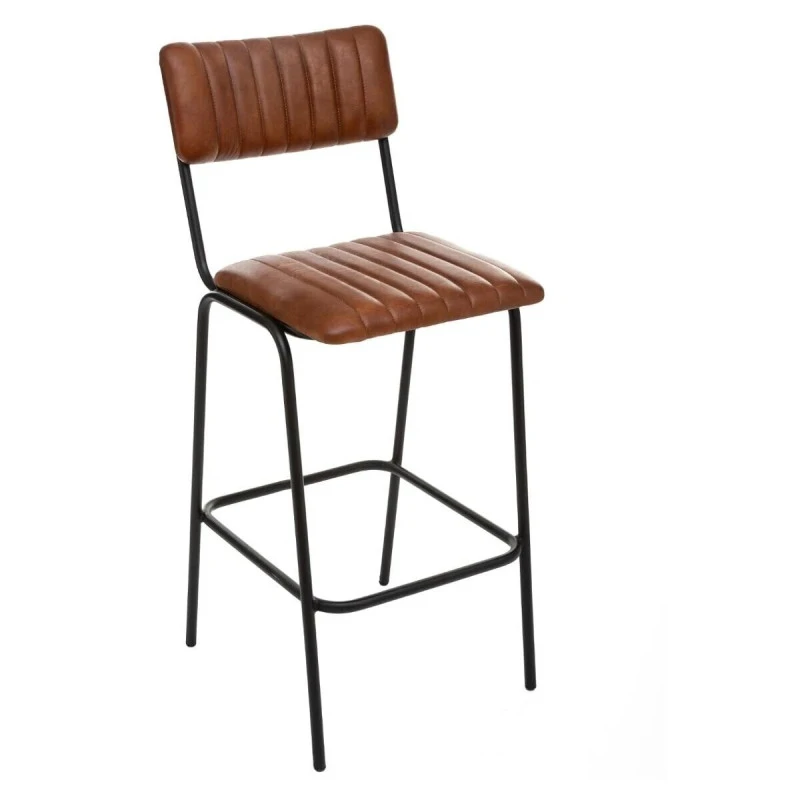 Tabouret De Bar En Cuir Marron Dario Atmosphera 1 Tabouret De Bar En Cuir Marron Dario Atmosphera