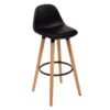 Tabouret Bar Maxon Simili Noir Atmosphera