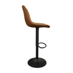 Tabouret De Bar Barcelona PU Cognac -ATMOS Boutique tabouret de bar barcelona pu cognac 4
