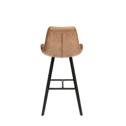 Tabouret De Bar Bas Alicante PU Cognac -ATMOS Boutique tabouret de bar bas alicante pu cognac 2