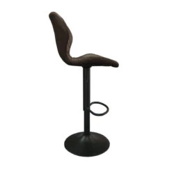 Tabouret De Bar Malaga PU Brun Foncé -ATMOS Boutique tabouret de bar malaga pu brun fonce 4