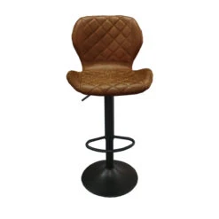 Tabouret De Bar Malaga PU Cognac -ATMOS Boutique tabouret de bar malaga pu cognac 5