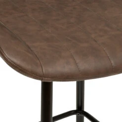 Tabouret De Bar Marron Cognac Olwen Atmosphera -ATMOS Boutique tabouret de bar marron cognac olwen atmosphera 3