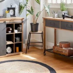 Tabouret Edena Bois Métal Atmosphera -ATMOS Boutique tabouret edena bois metal atmosphera 2