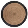 Tapis En Jute Bord Noir D120 Atmosphera