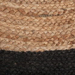 Tapis En Jute Bord Noir D120 Atmosphera -ATMOS Boutique tapis en jute bord noir d120 atmosphera 2